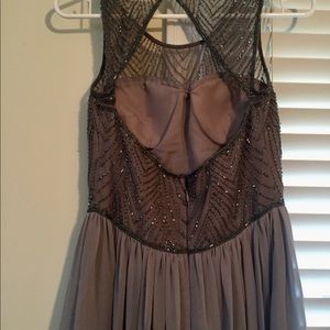 David’s bridal beaded illusion bridesmaid dress